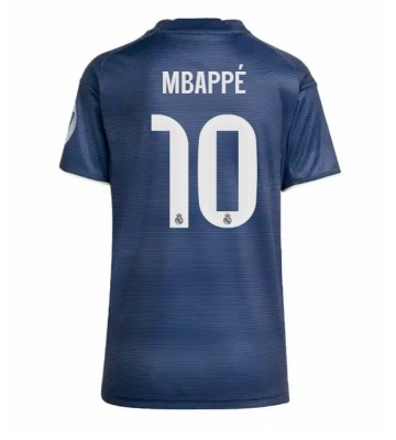 Real Madrid Kylian Mbappe #10 Replik Auswärtstrikot Damen 2025-26 Kurzarm